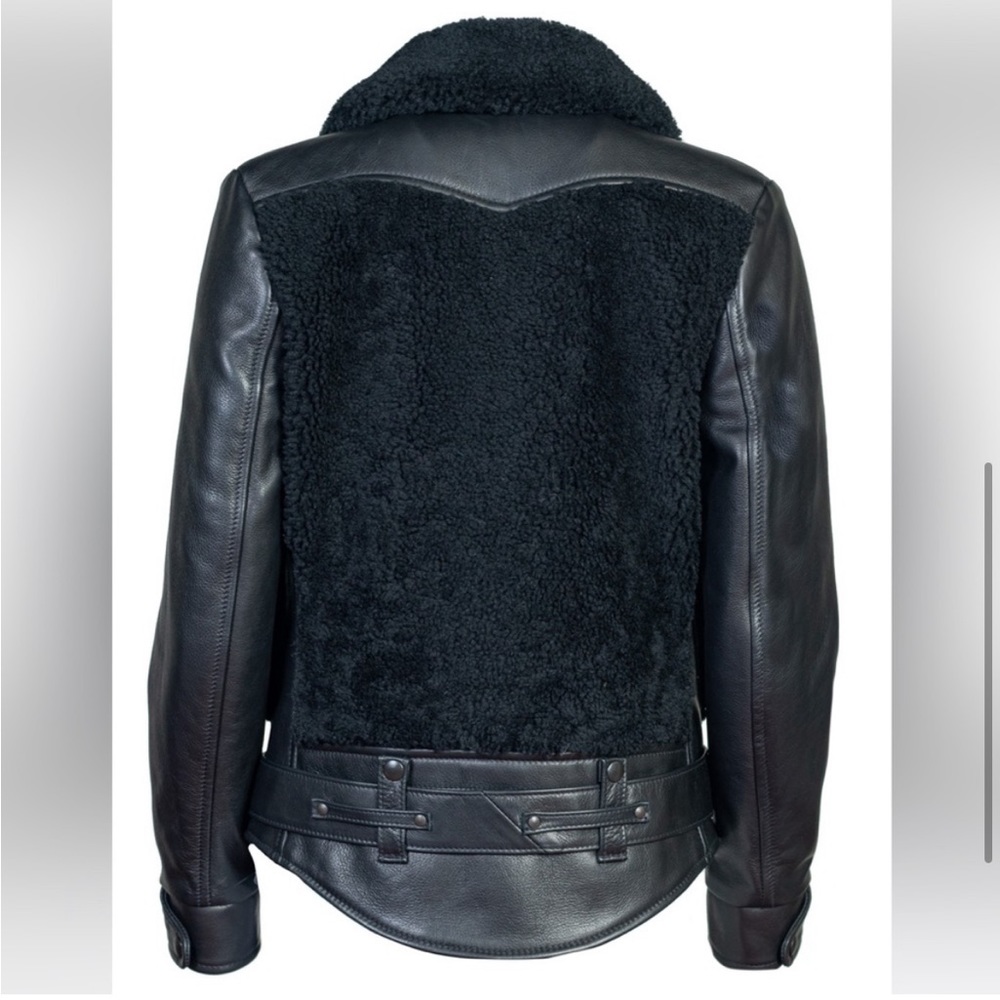 Schott NYC Sheepskin Leather Jacket - Picture 4 of 7